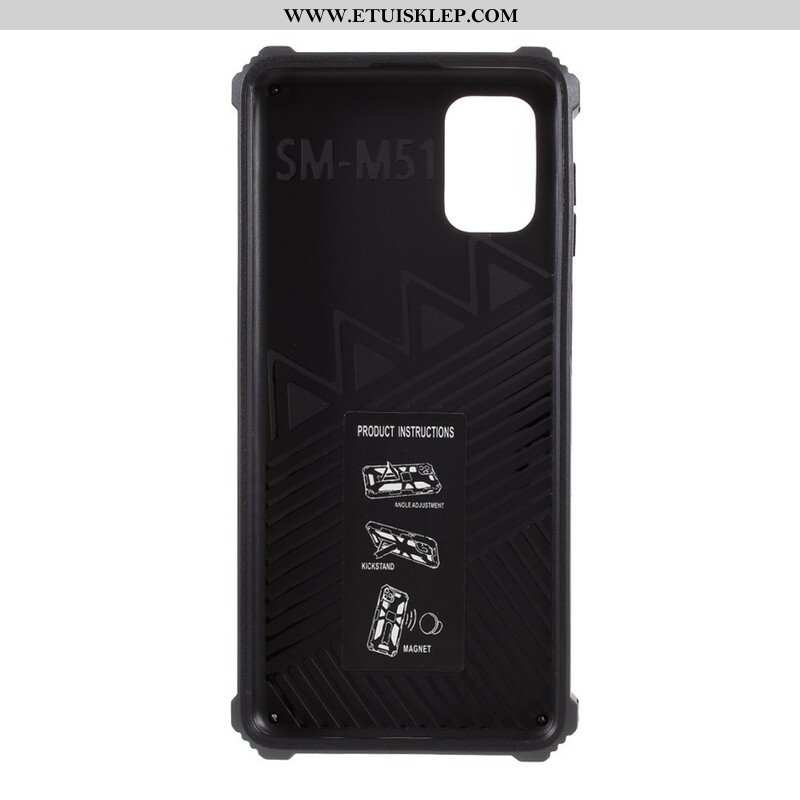 Etui do Samsung Galaxy M51 Z Wyjmowanym Stojakiem